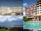 1 1 Everest, Lhotse And Makalu From Flight, Boudhanath From Airport, Everest Hotel And Pool